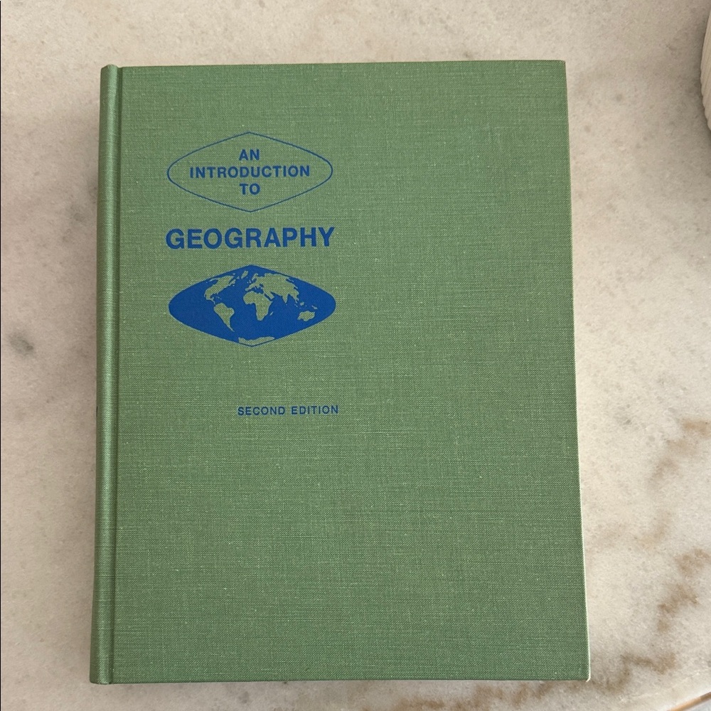 An Introduction to Geography second edition hardcover book 1968